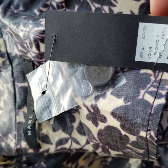 Marc Jacobs Purple/White Floral Patterned Rain Jacket Coat,Size S,Originally$298 - Picture 9 of 10